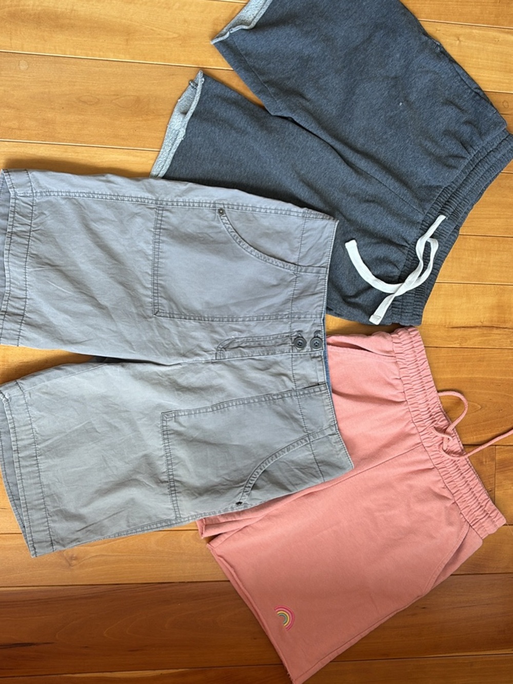 Women’s Casual Shorts Pack — Orange and Gray Clean Comfortable